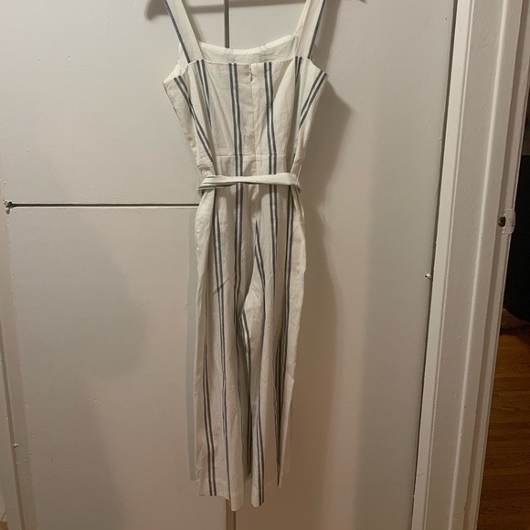 Gap linen striped jumpsuit size 2 - Picture 6 of 8
